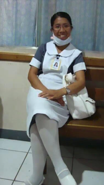 Raven during her early healthcare training