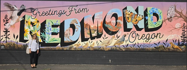 Raven at the Greetings from Redmond, Oregon mural
